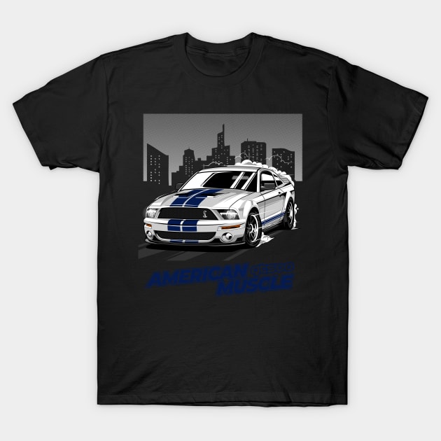 Shelby Cobra GT 500 White T-Shirt by aredie19